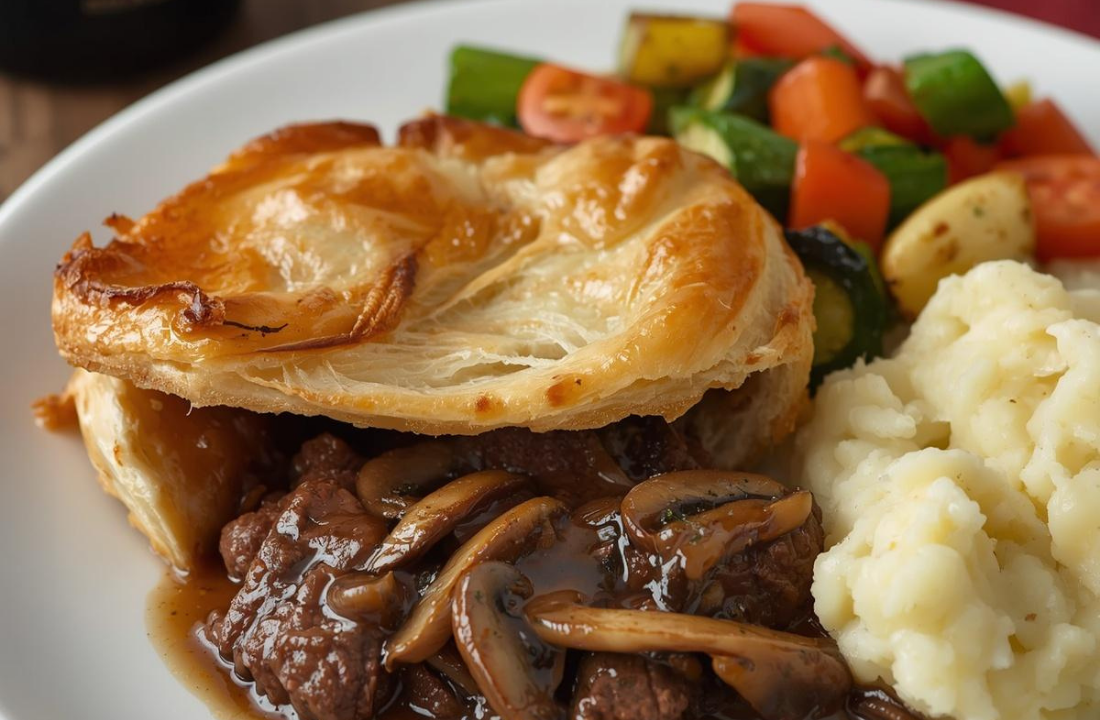 Guinness Steak and Mushroom Pie